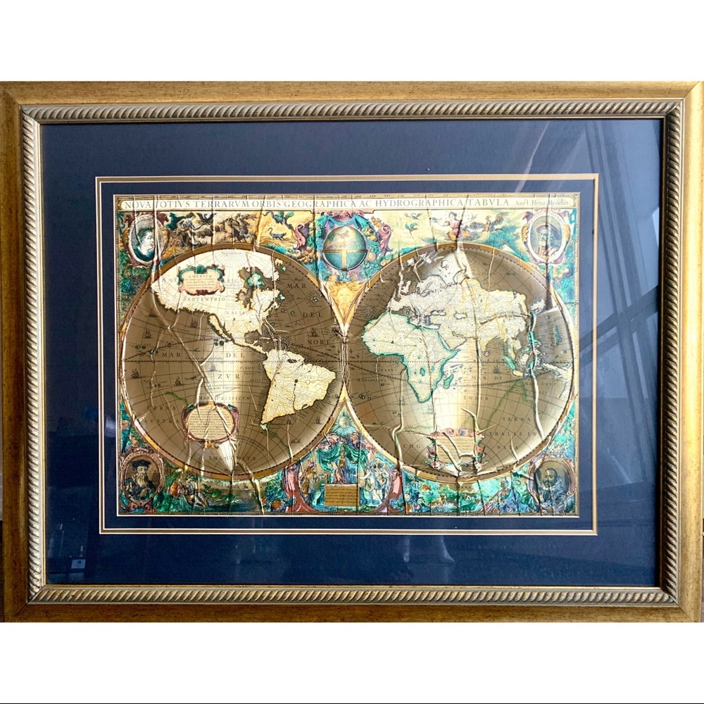 Nova Totvis Terrarvm Old World Map Print Foil Art